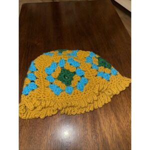 Granny Square Bucket Hat‎ Crocheted